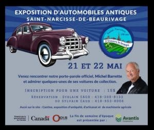 Exposition d'automobiles antiques Saint-Narcisse-de-Beaurivage @ Saint-Narcisse-de-Beaurivage