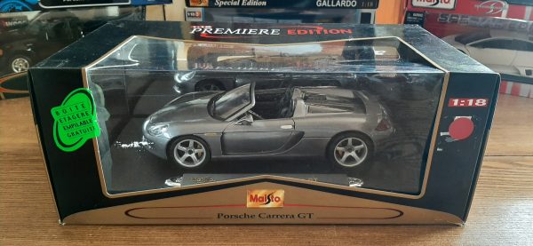 Maisto, Porsche, Carrera GT, Voiture miniature de collection, Diecast 1/18,